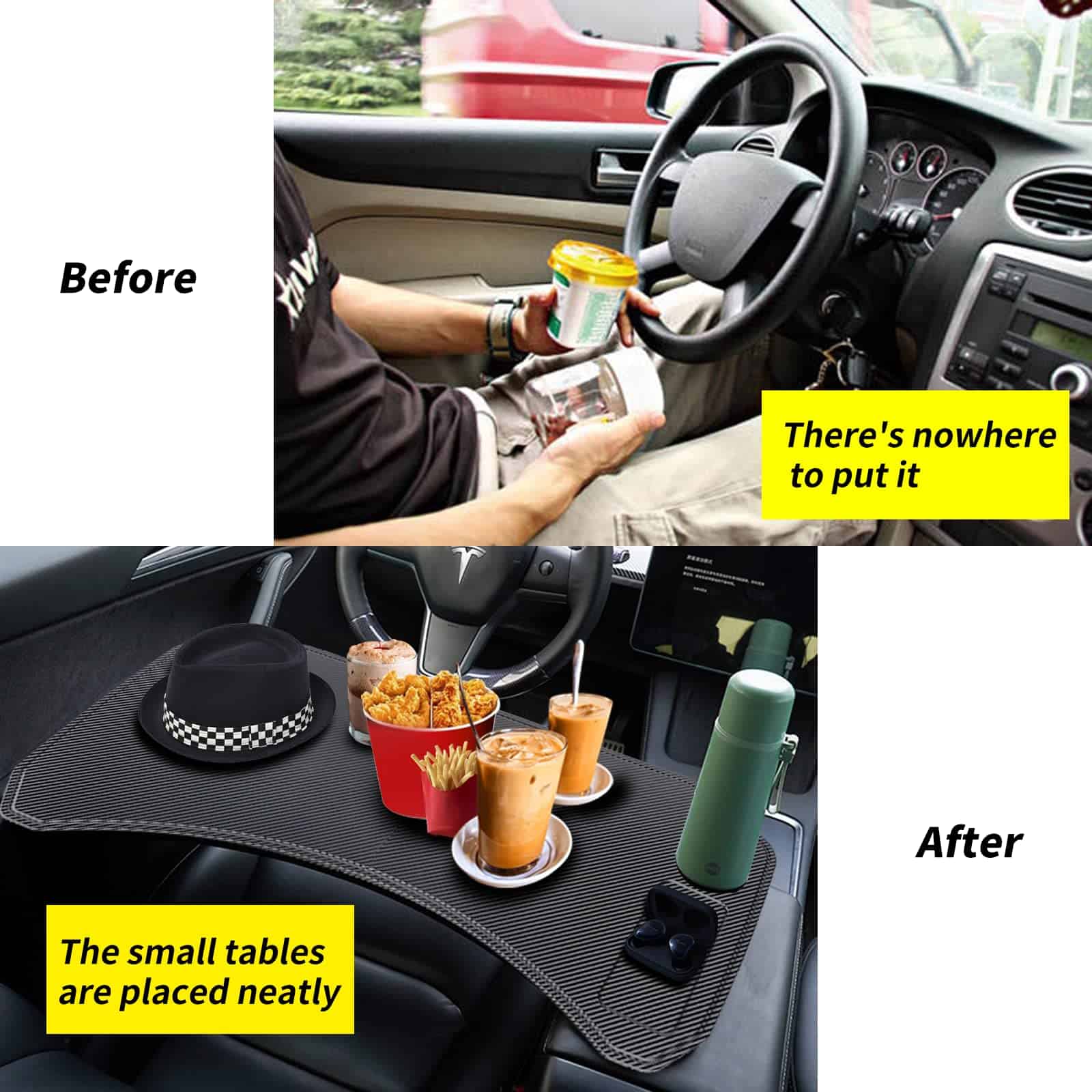 Mesa Plegable Grande para Coche Tesla Model 3 Model Y - Imagen 3