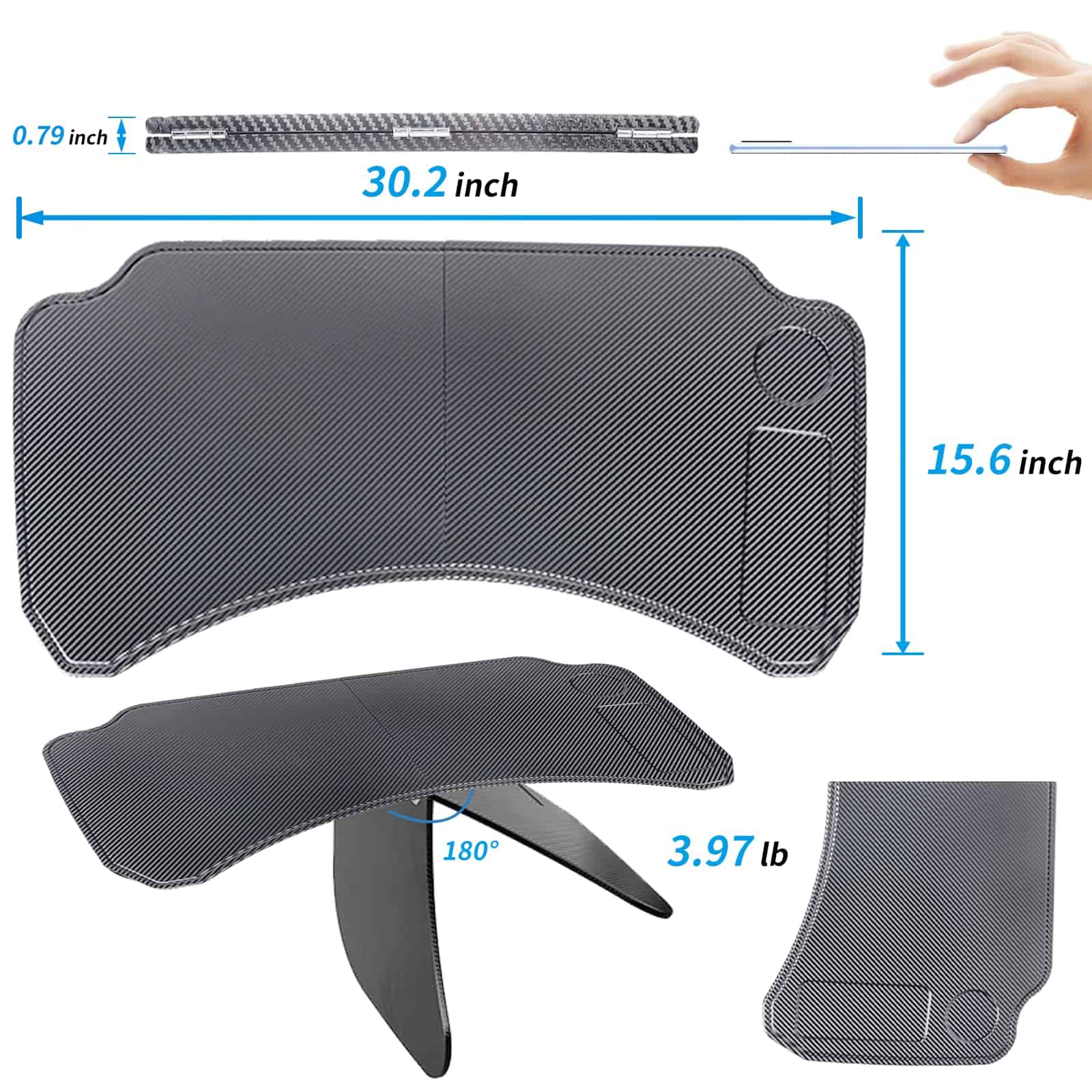 Mesa Plegable Grande para Coche Tesla Model 3 Model Y - Imagen 6