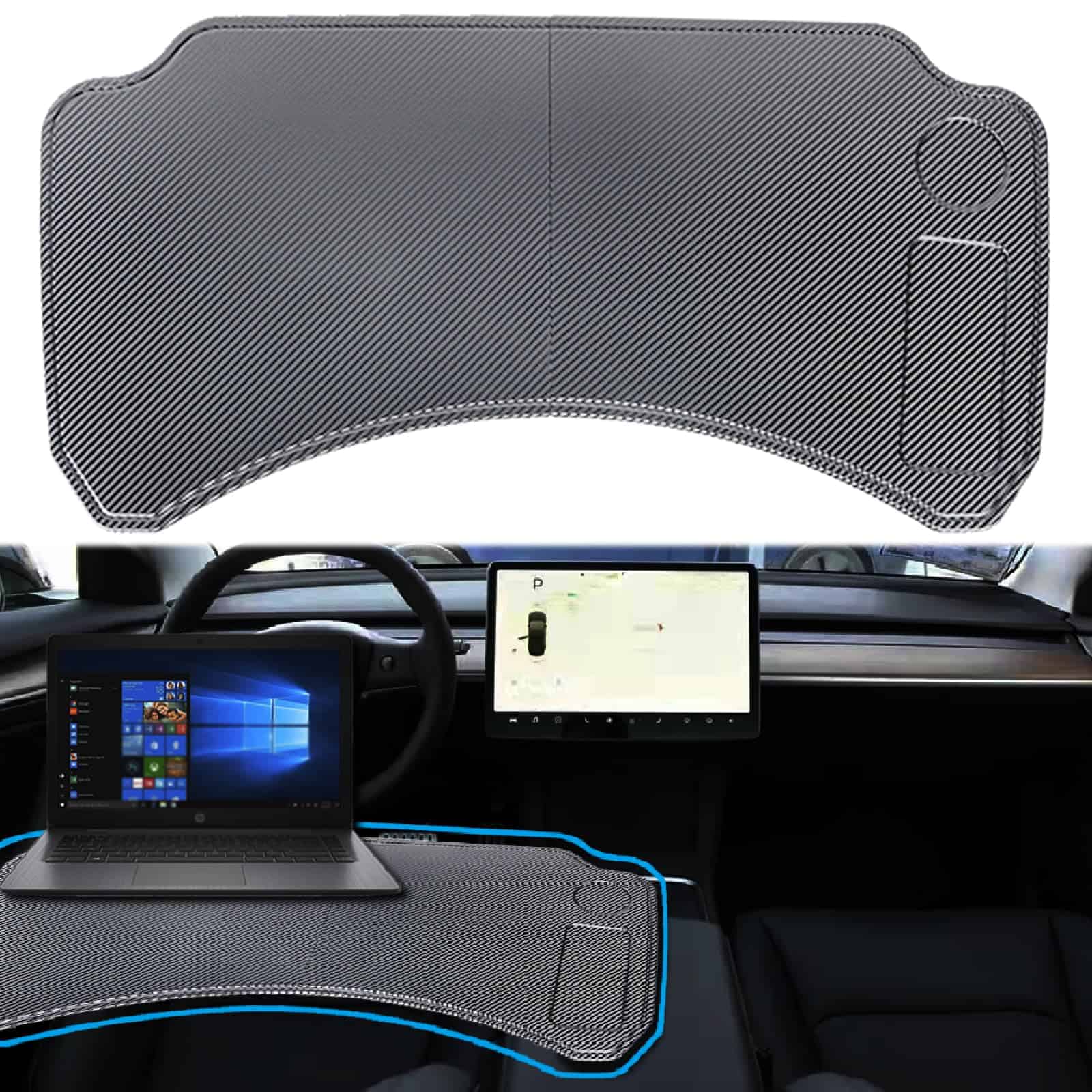 Mesa Plegable Grande para Coche Tesla Model 3 Model Y