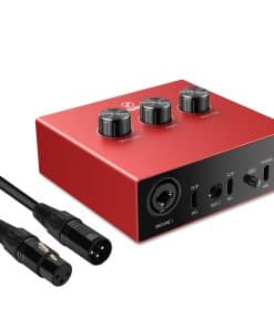 Interfaz de audio USB con 1x XLR/TRS 1x 1/4" 2X RCA USB