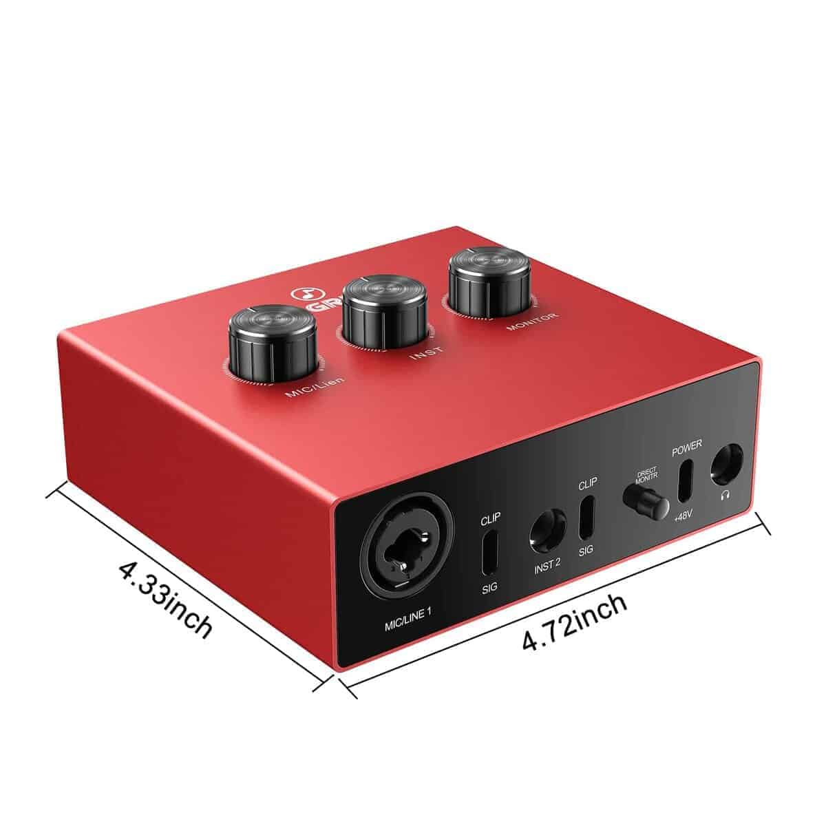 Interfaz de Audio USB con 1x XLR/TRS 1x 1/4" 2X RCA USB, - Imagen 6