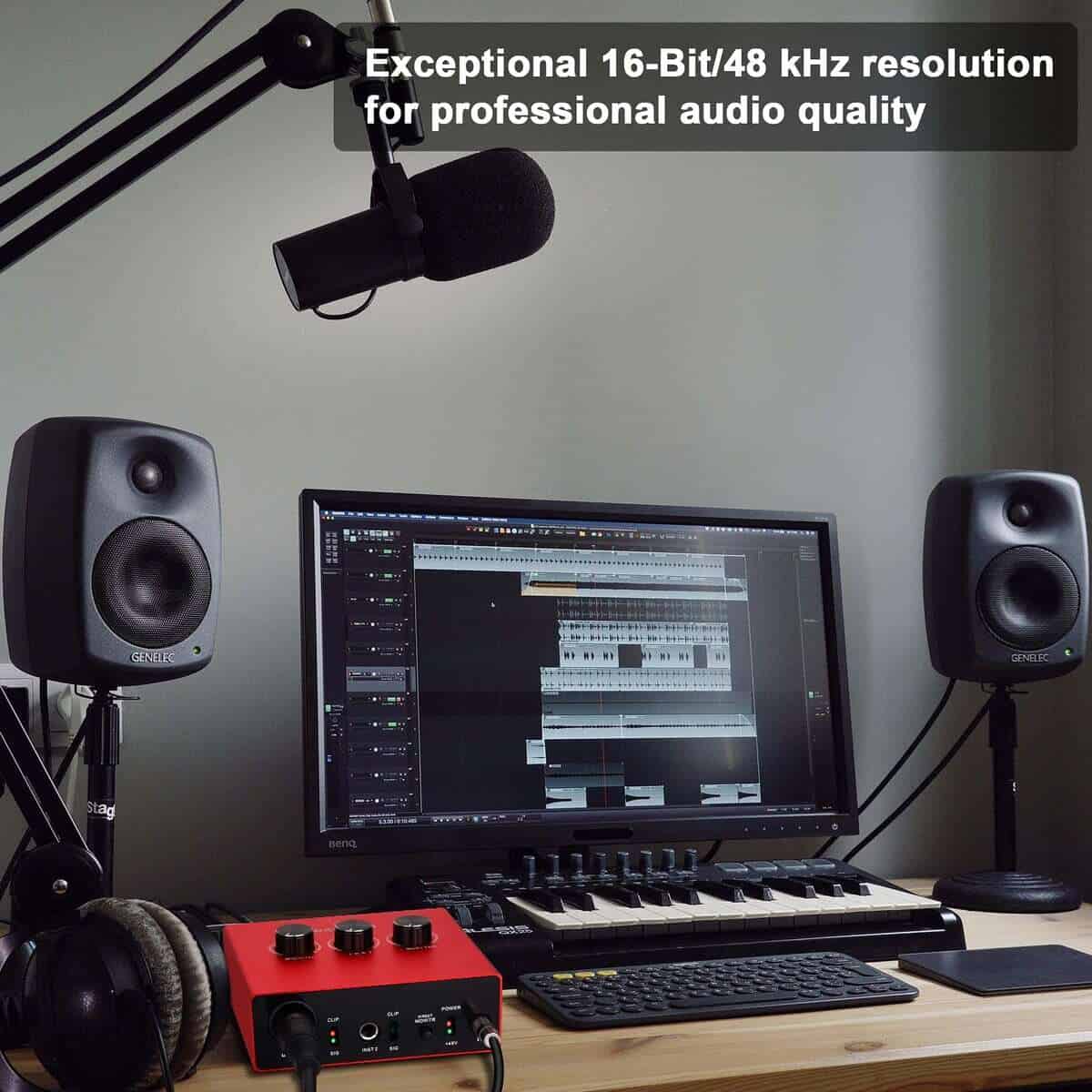 Interfaz de Audio USB con 1x XLR/TRS 1x 1/4" 2X RCA USB, - Imagen 7