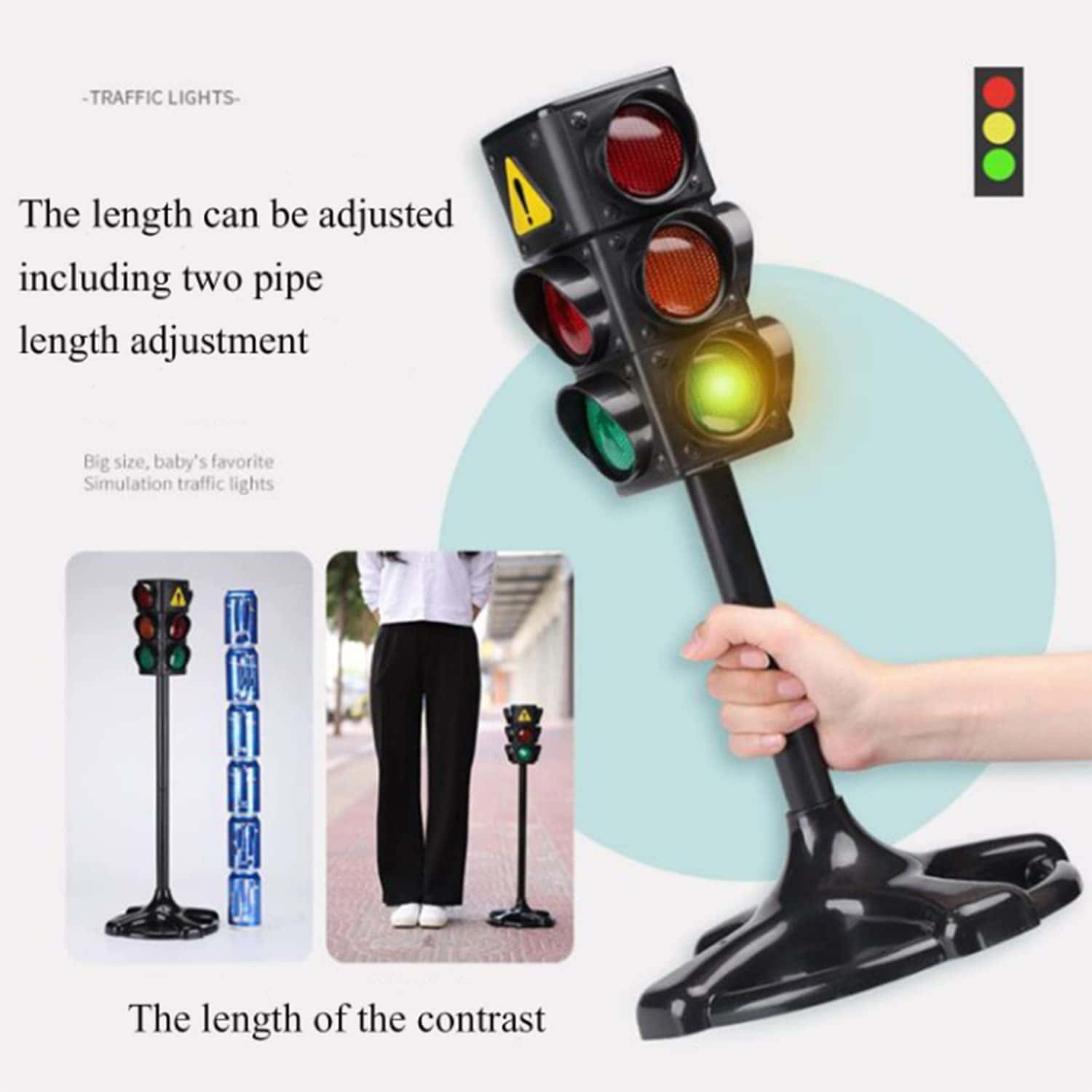Semáforo ARTFILIF grande, juguete semáforo, lámpara - Imagen 4