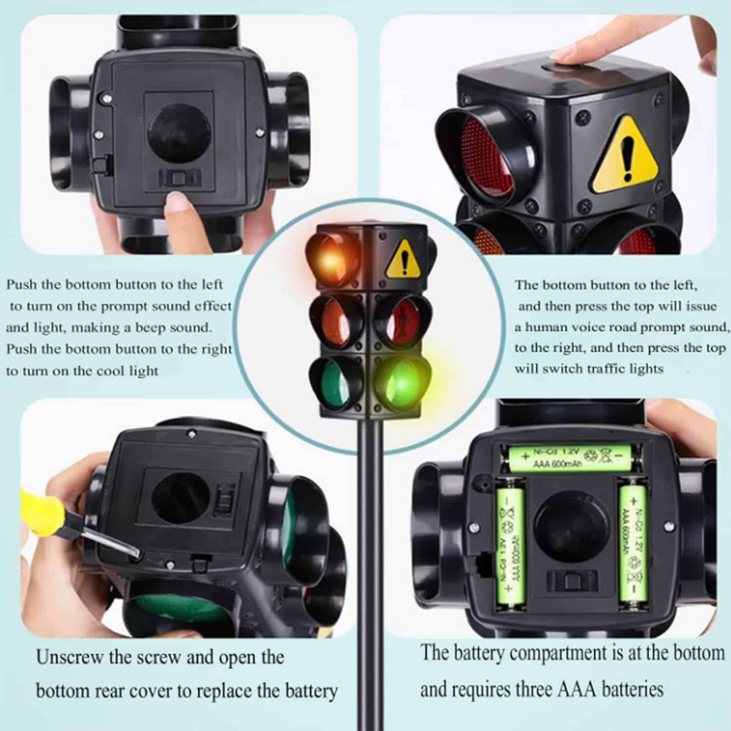 Semáforo ARTFILIF grande, juguete semáforo, lámpara - Imagen 5