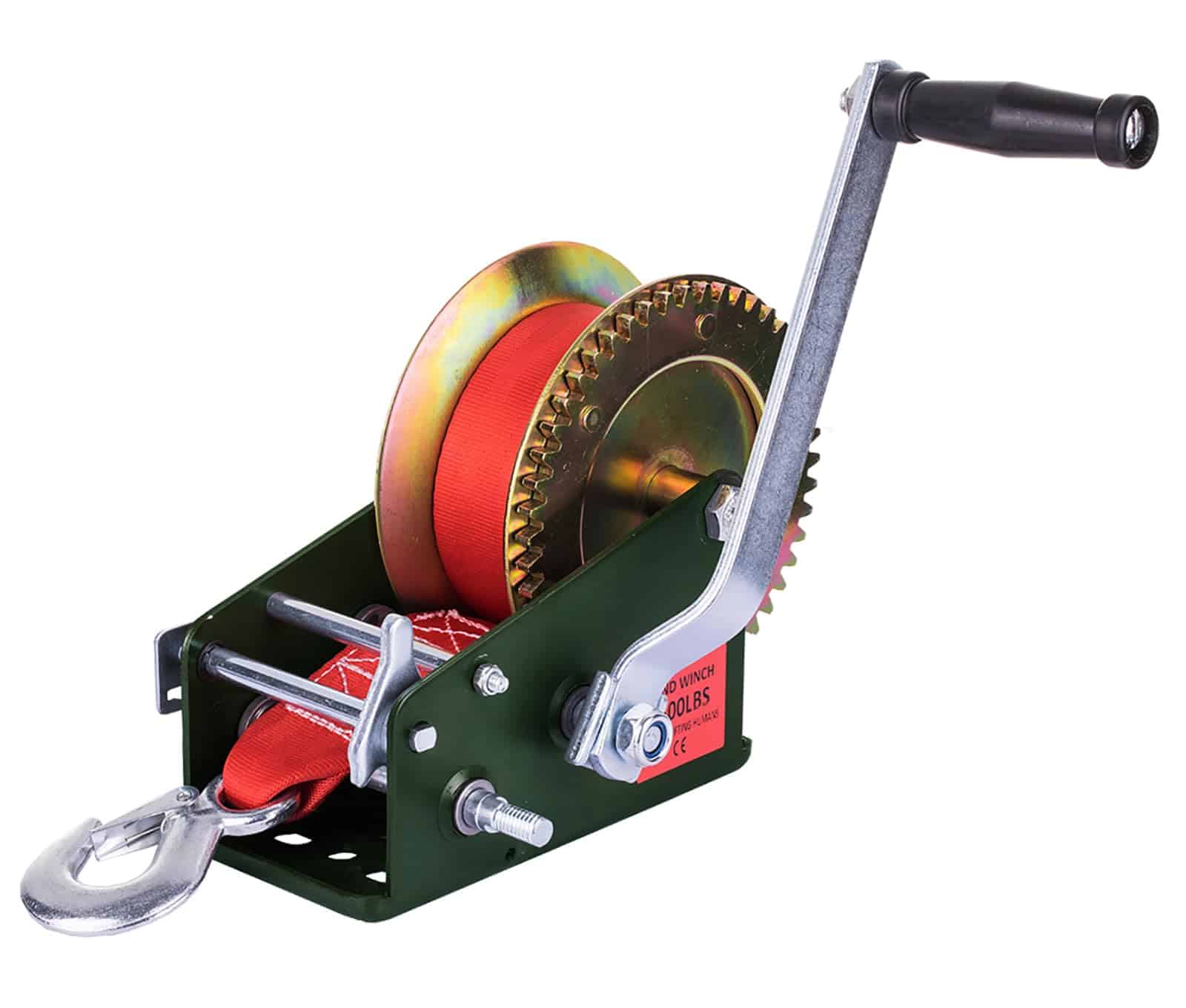 Malacate manual resistente Heavy Duty 3500lbs con correa de