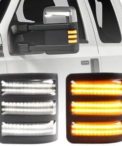 Jinfili Luces de señal de giro de espejo lateral LED