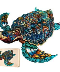 Rompecabezas de madera Jigfoxy para adultos, -Tortuga Resuel