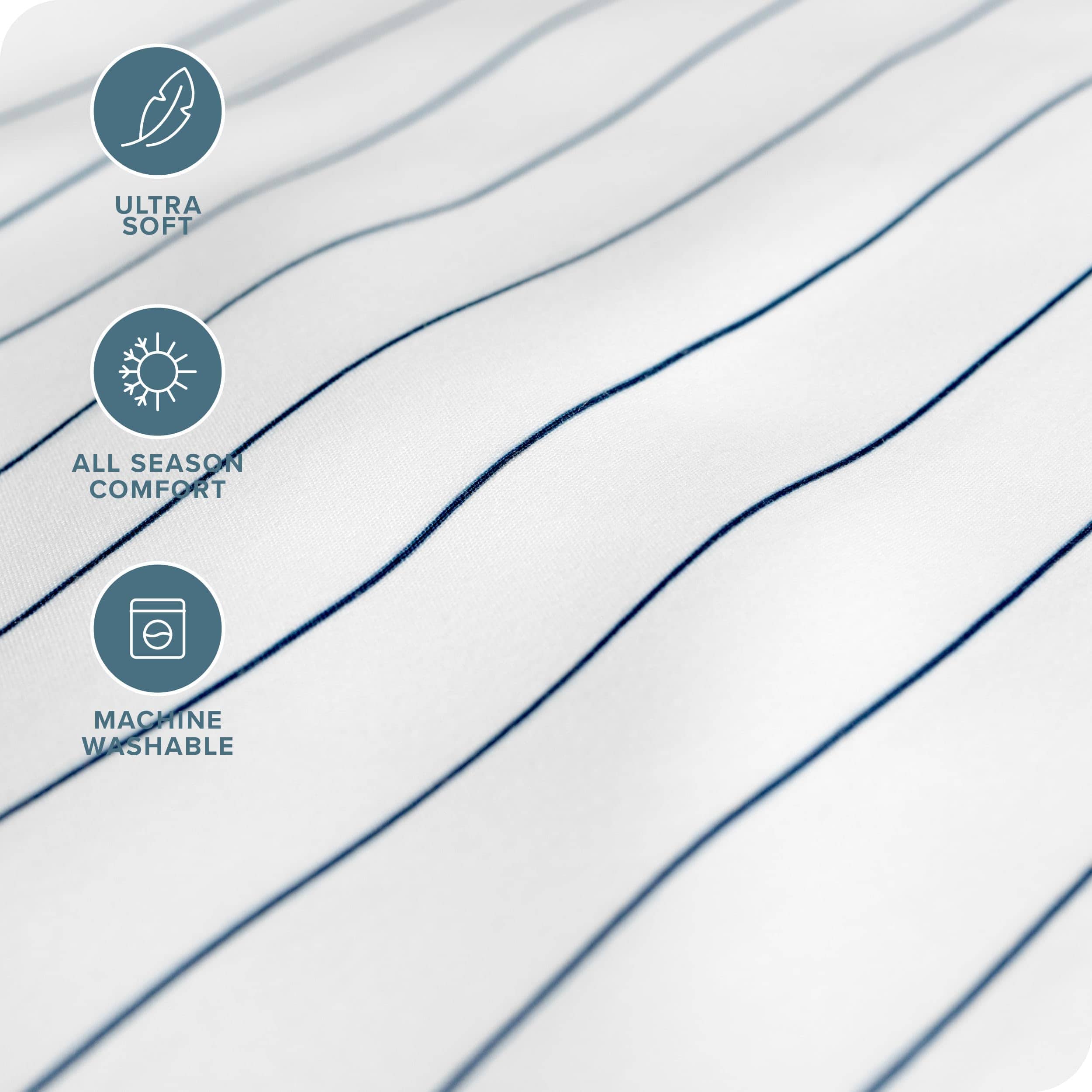 Juego de sábanas Split King Bare Home - -Blanco/Midnight - Imagen 5