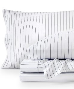 Juego de sábanas Bare Home King - Juego de -Blanco/Midnight