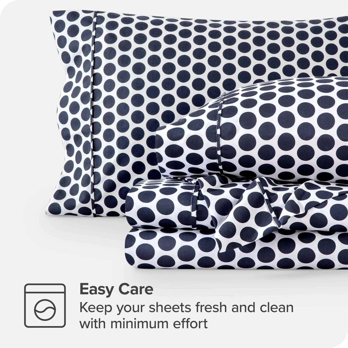 Juego de Sábanas Twin Bare Home - 1800 -Pennytile - Blanco/M - Imagen 4