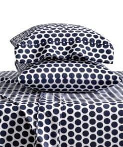 Juego de sábanas King Bare Home - Juego de -Blanco/Medianoch