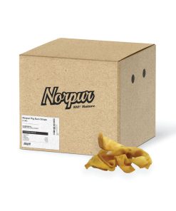 Tiras de Oreja de Cerdo Natural Norpur para Perros, Caja de