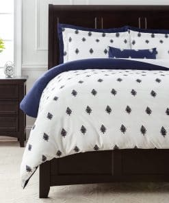 Juego de Funda de Edredón Premium Fleur De Lis Bordado