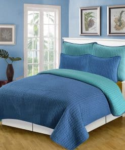 Juego de Cobertor Reversible Fiesta de 3 Piezas para Rey