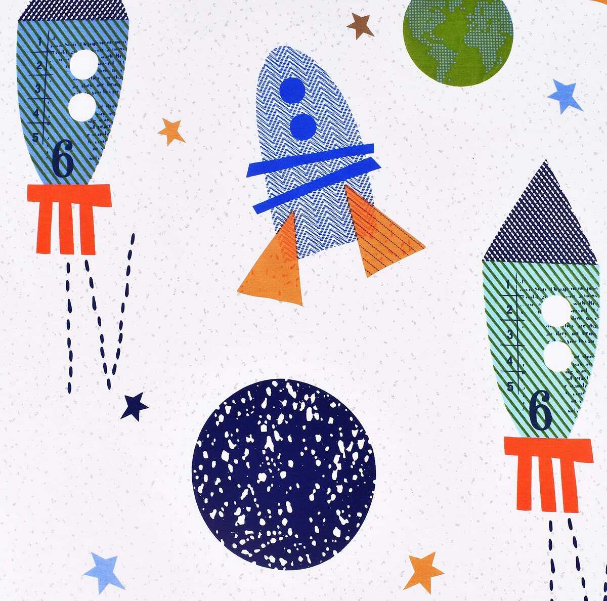 Juego de sábanas de algodón para cama individual de la nave - Imagen 5