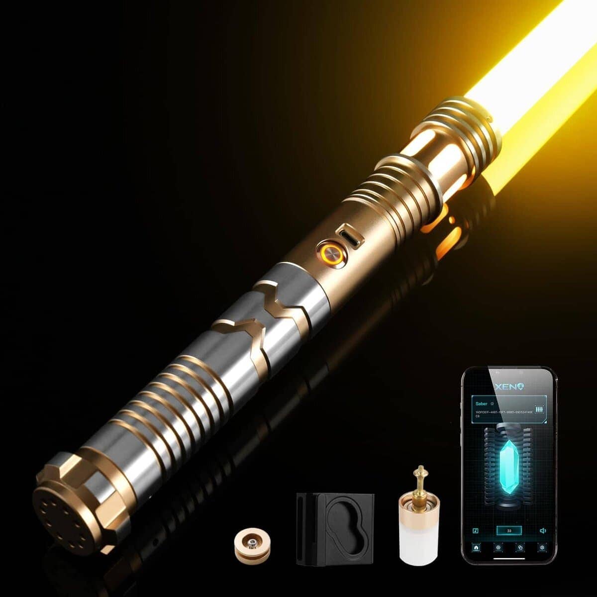 Sable de Luz Custom con Swing Suave RGBX, Control de