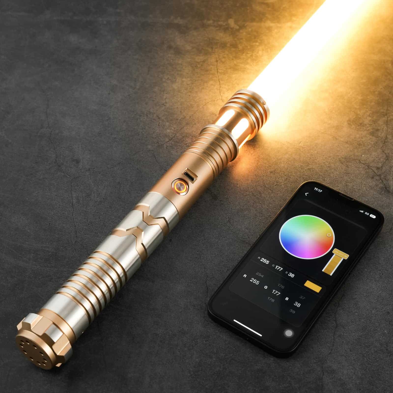 Sable de Luz Custom con Swing Suave RGBX, Control de - Imagen 9