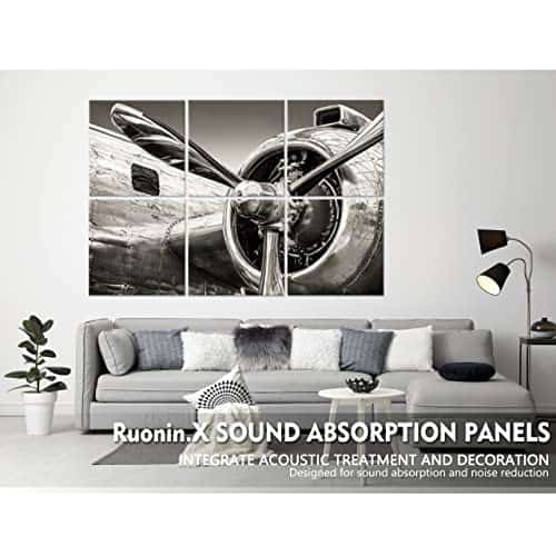 Paquete de 6 paneles acústicos decorativos Ruonin.X, Mejor - Imagen 4