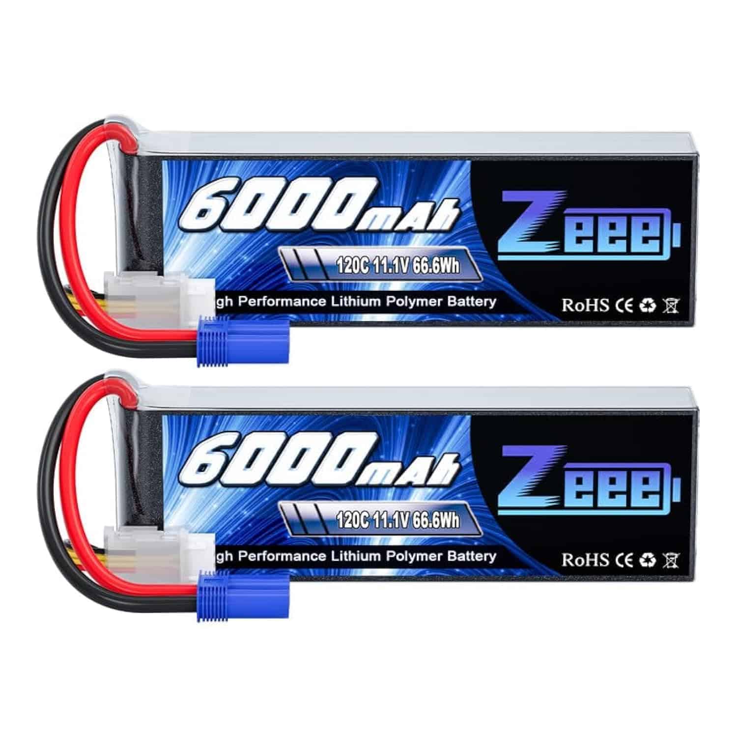 Batería Zeee 3S Lipo 6000mAh 11.1V 120C Estuche Blando con