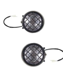 Par de Parrillas Faro de Motocicleta de Reemplazo para