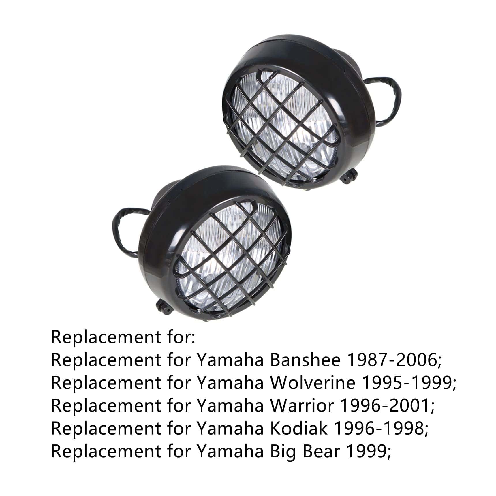 Par de Parrillas Faro de Motocicleta de Reemplazo para - Imagen 6