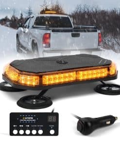 Xprite Luz Estroboscópica LED Ámbar para Techo de Vehículo,