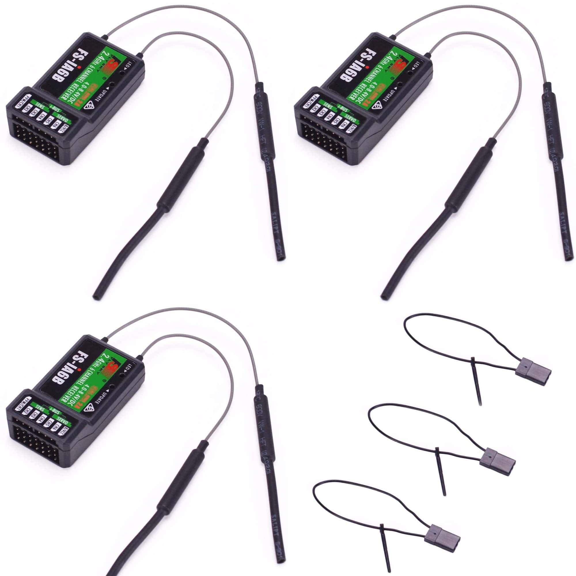 Receptor Flysky FS-iA6B 2.4Ghz de 6 Canales de Largo