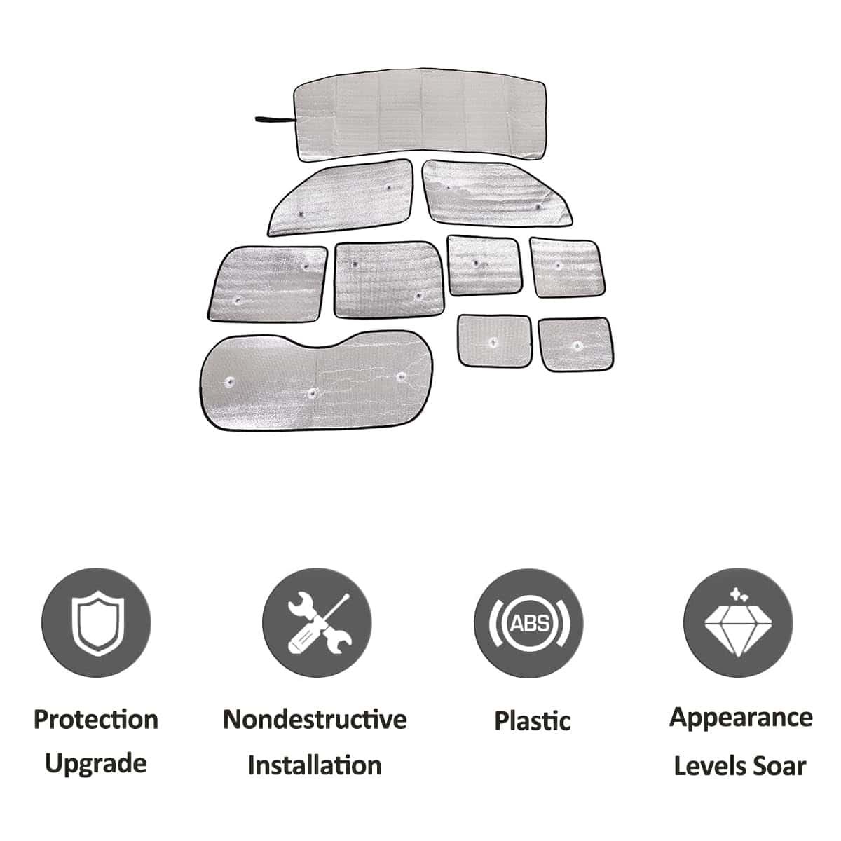 YIWANG Parabrisas Parasol Coche Plegable Reflectante de - Imagen 8