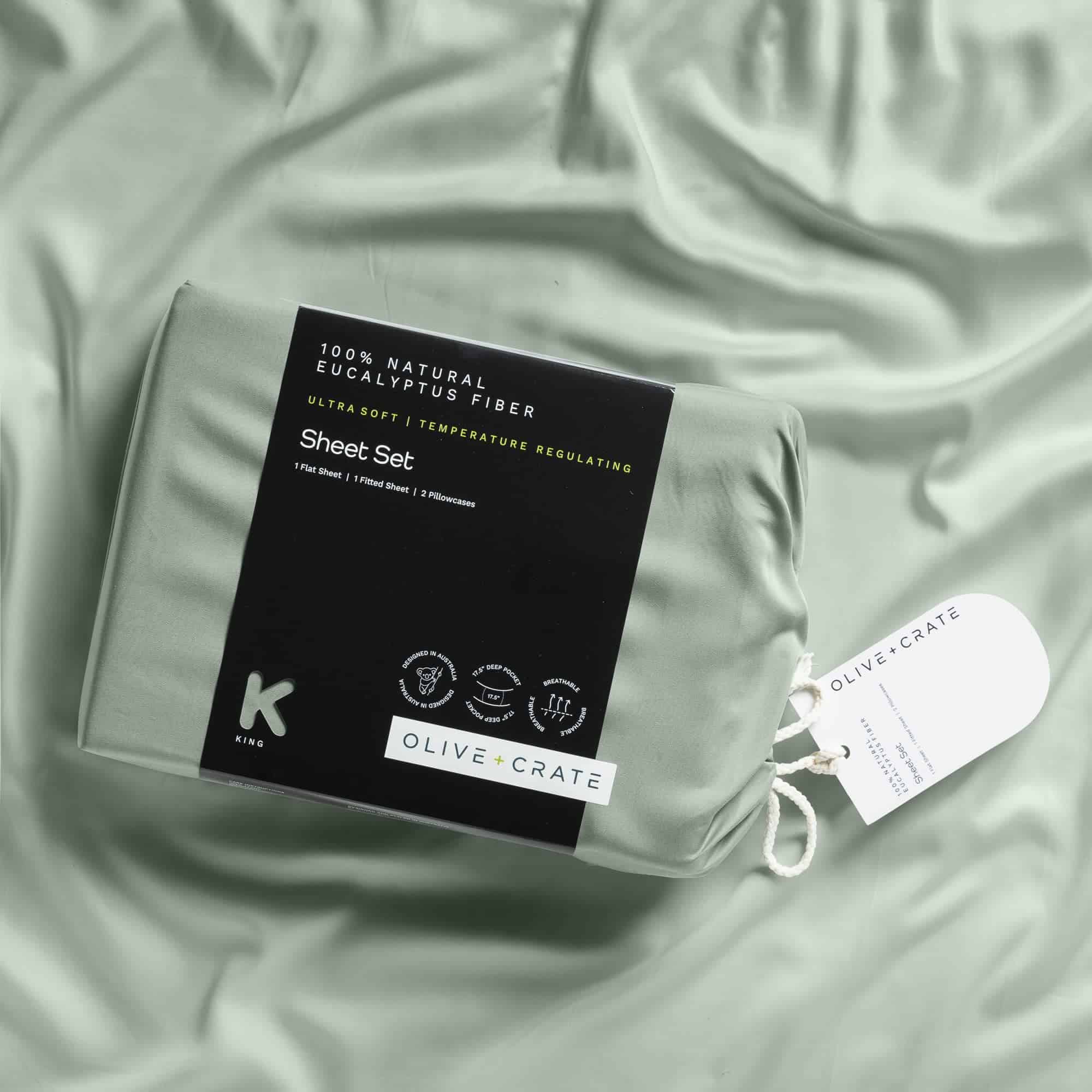 Juego de sábanas Olive + Crate Luxury Series -Spring Sage - Imagen 8