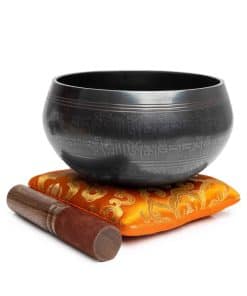 Set de Cuenco Tibetano - Fácil de tocar - Naranja)