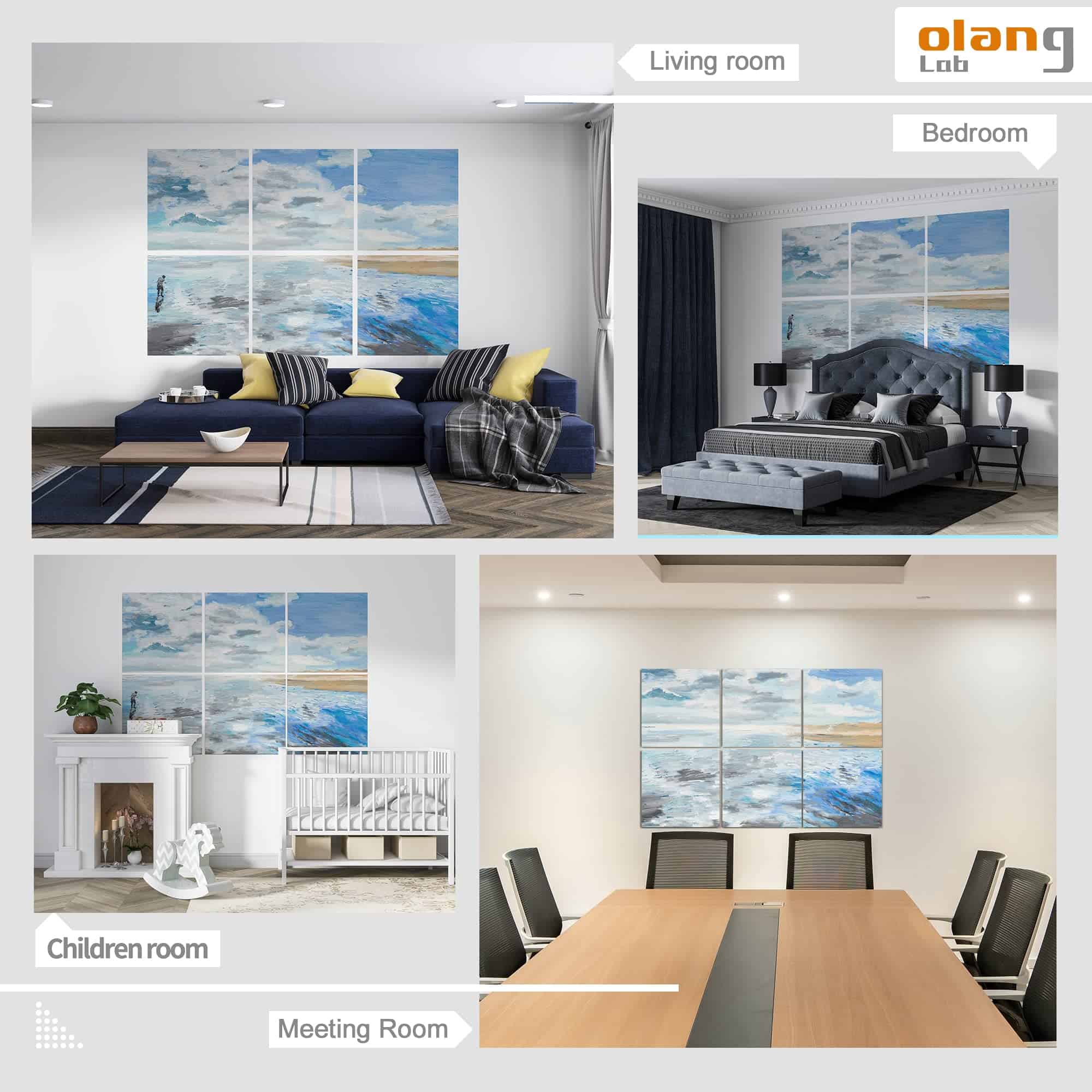 Paneles Acústicos Olanglab Art, Paquete de 6 Paneles de - Imagen 8