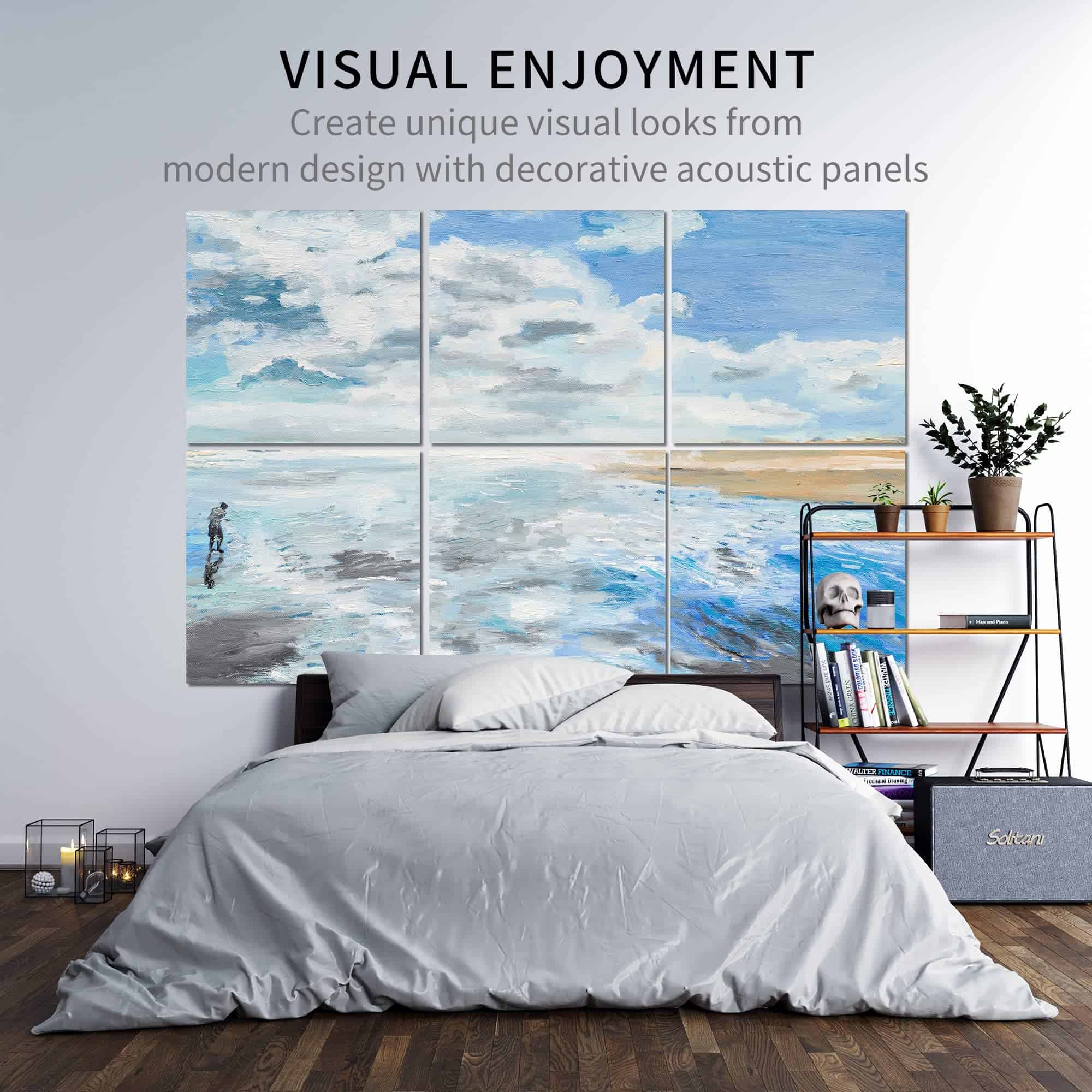 Paneles Acústicos Olanglab Art, Paquete de 6 Paneles de - Imagen 5