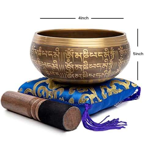 Set de Cuenco Tibetano - Fácil de Tocar -n y Azul) - Imagen 7