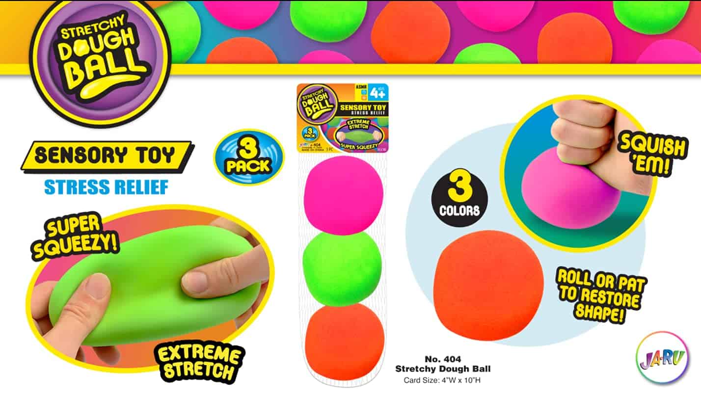 JA-RU Bop Ball & Soft Dough Stretchy Balls Stress Relief - Imagen 6