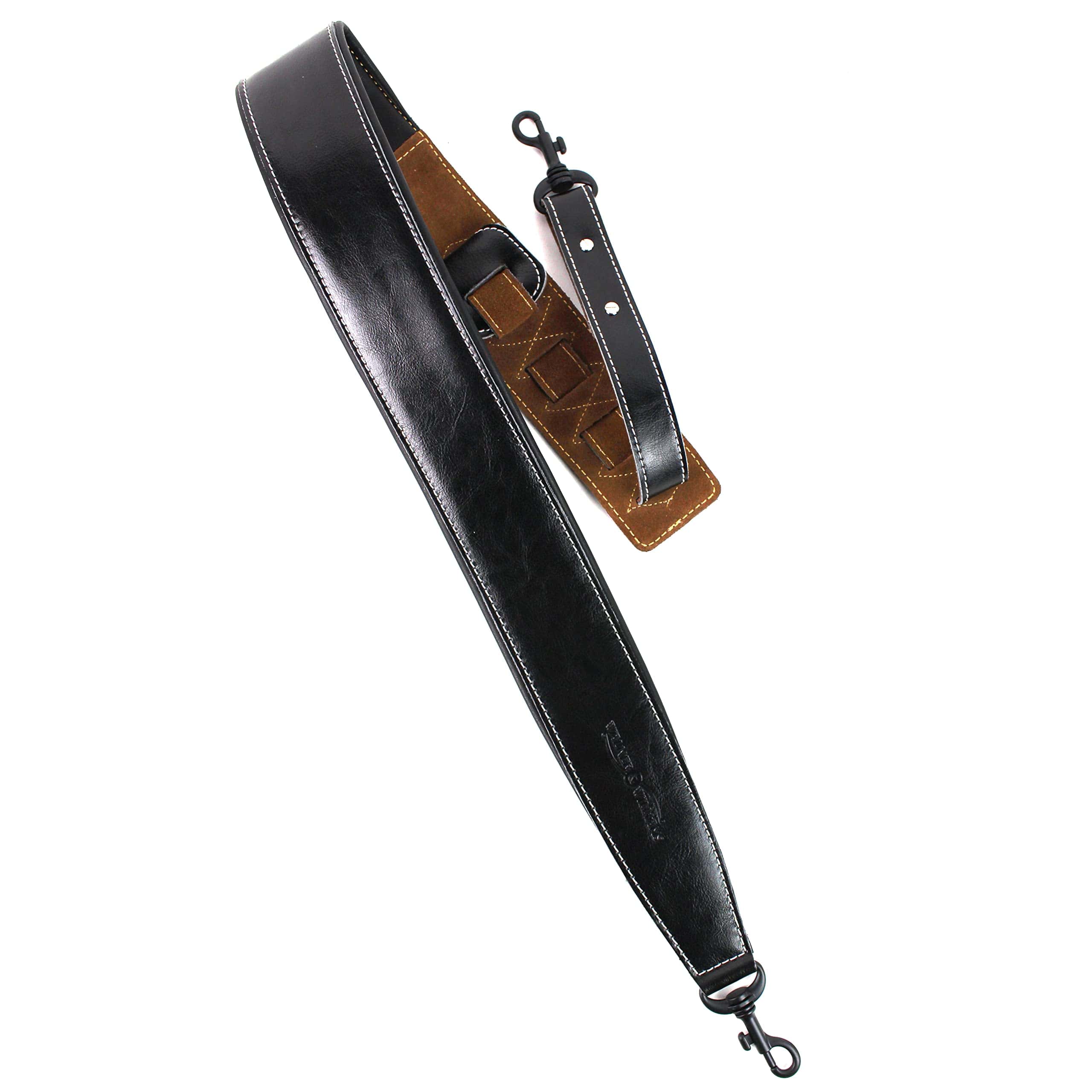 Correa de Banjo Walker & Williams BS-74-BLK de Cuero Negro - Imagen 6