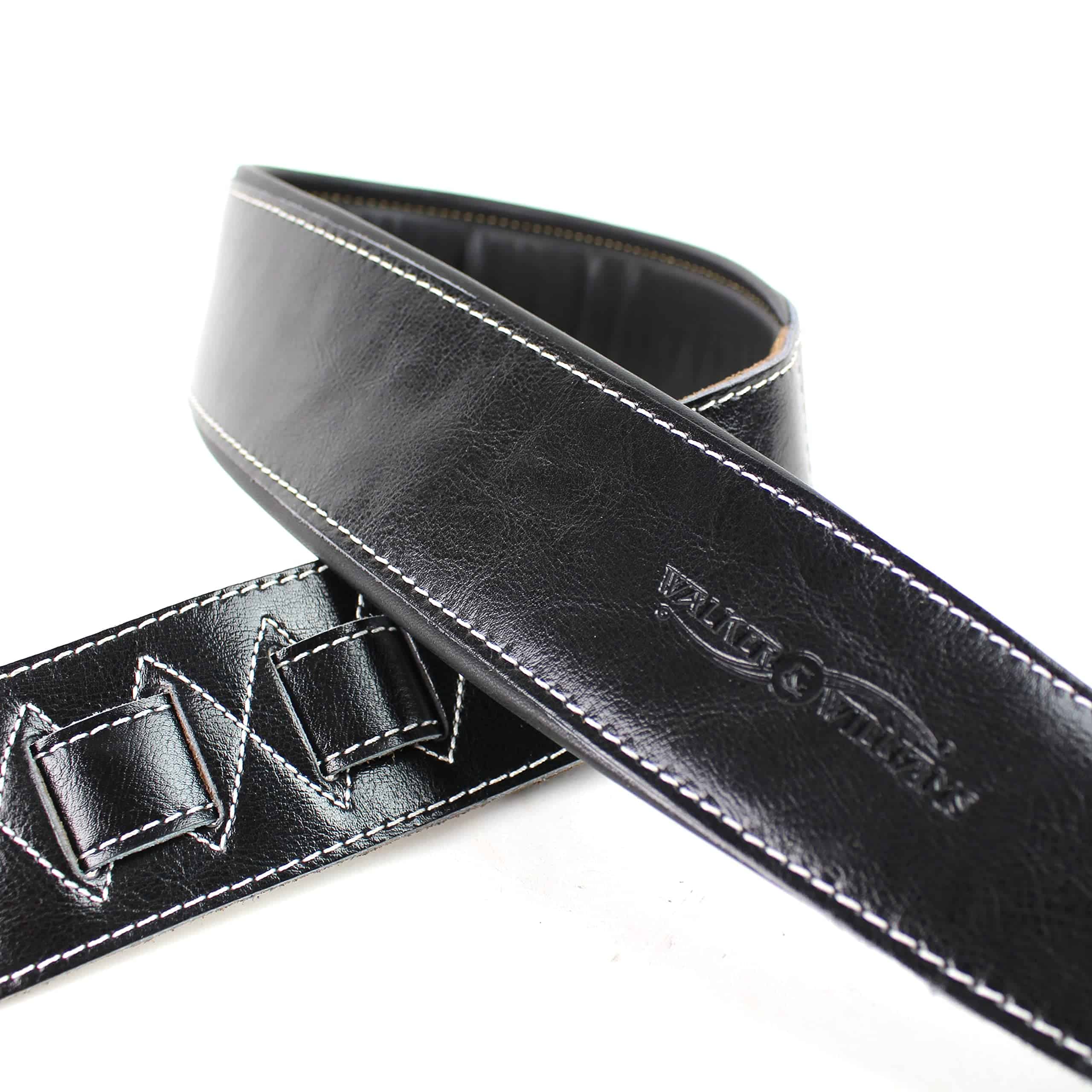 Correa de Banjo Walker & Williams BS-74-BLK de Cuero Negro - Imagen 5