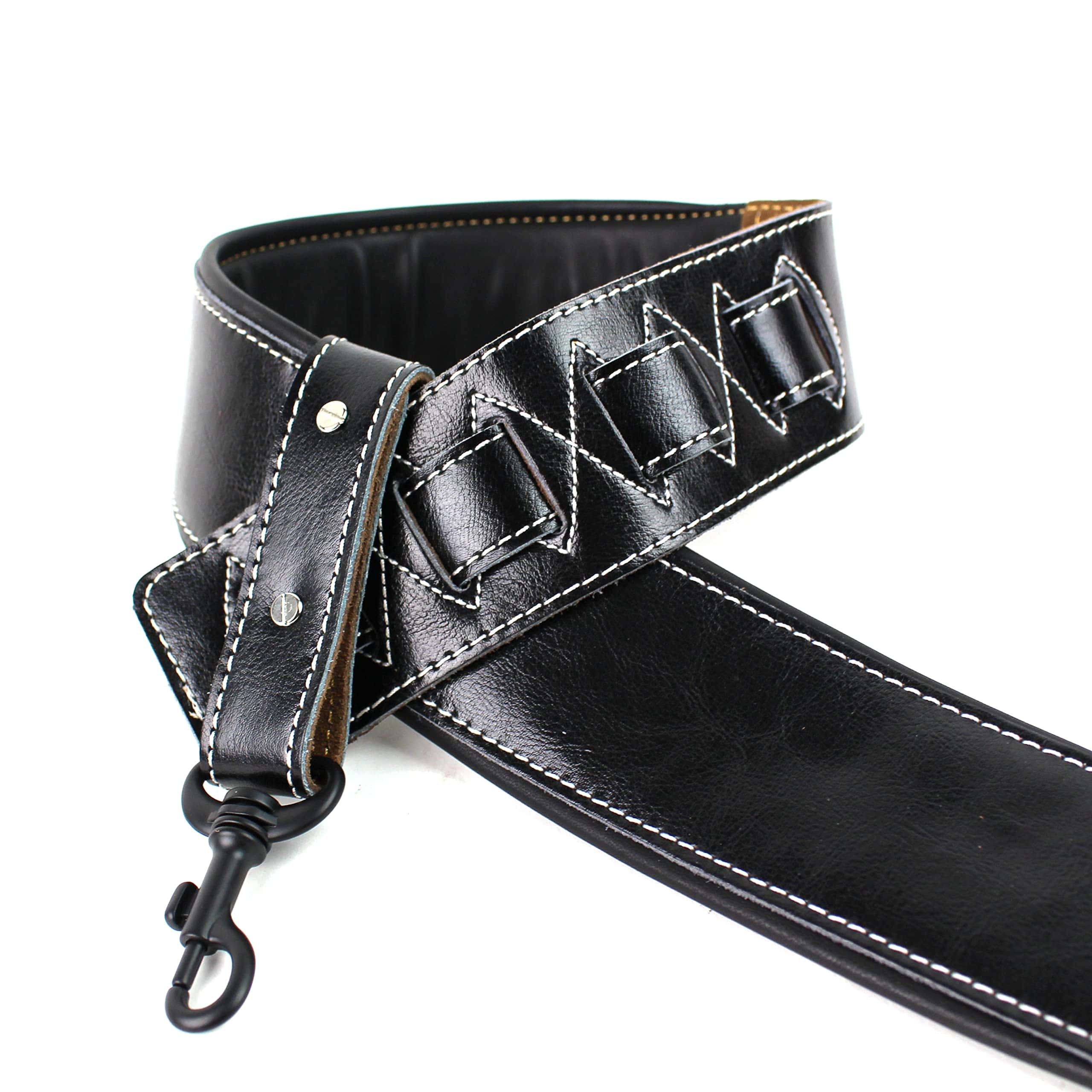 Correa de Banjo Walker & Williams BS-74-BLK de Cuero Negro - Imagen 4