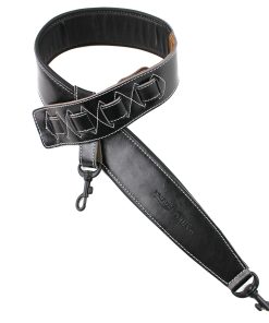 Correa de Banjo Walker & Williams BS-74-BLK de Cuero Negro
