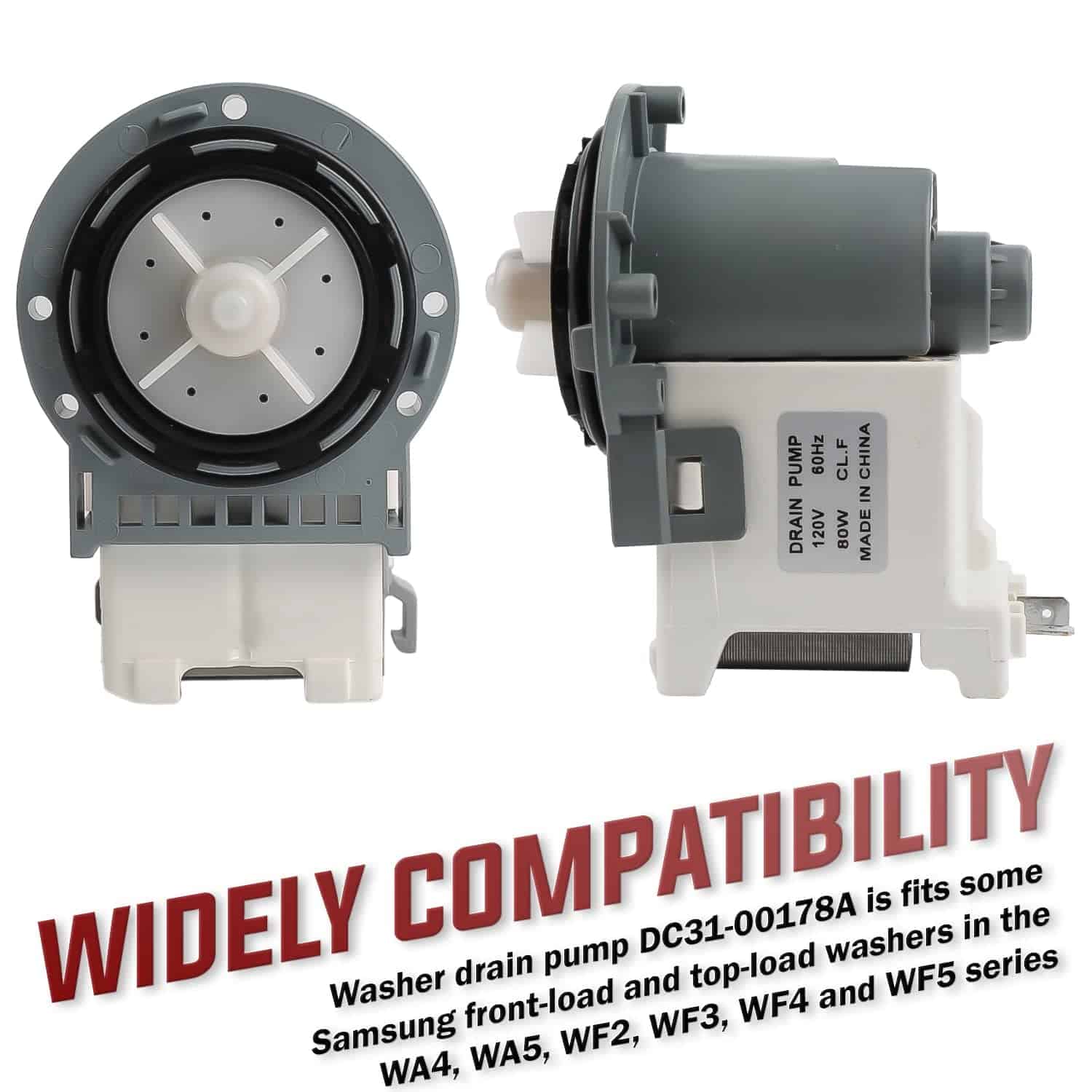 Motor de bomba de desagüe DC31-00178A PX3516-01 Upgrade por - Imagen 3