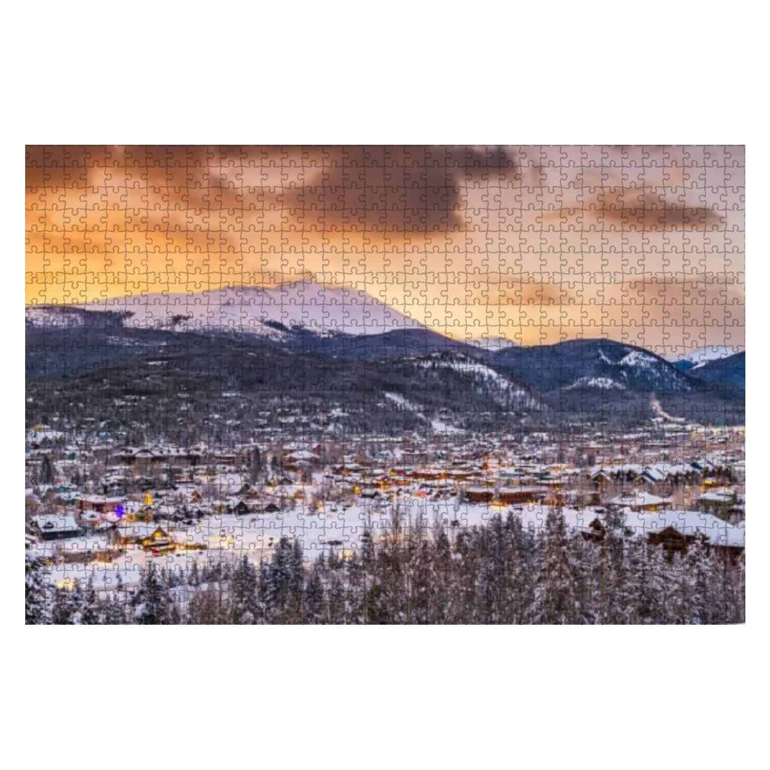 Rompecabezas de 1000 piezas del centro turístico de esquí