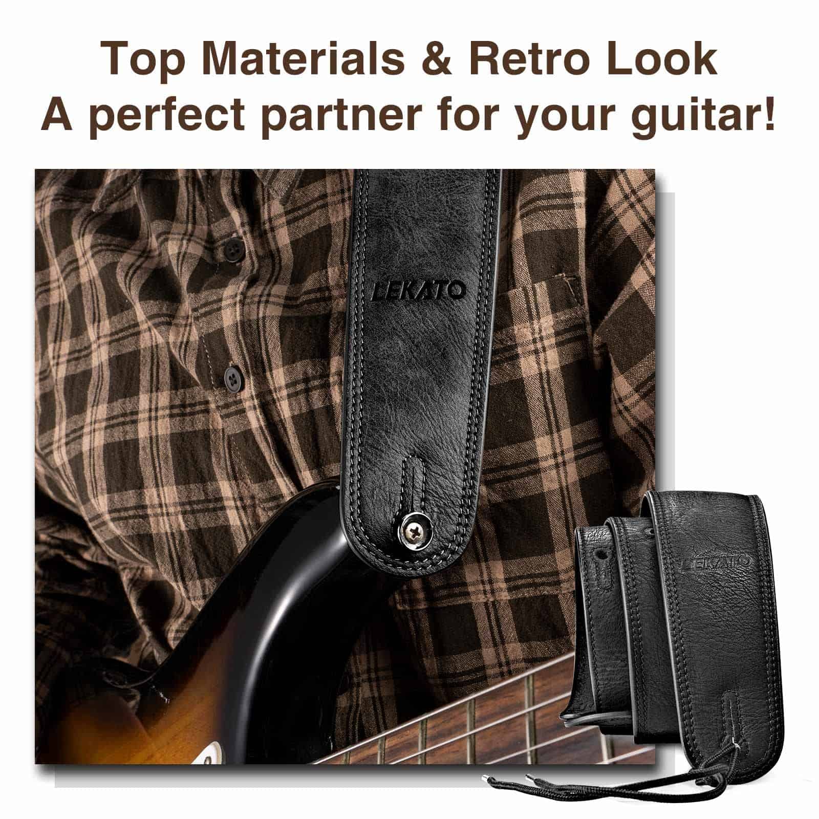 Correa de Bajo Eléctrico LEKATO para Bajo y Guitarra - Imagen 7