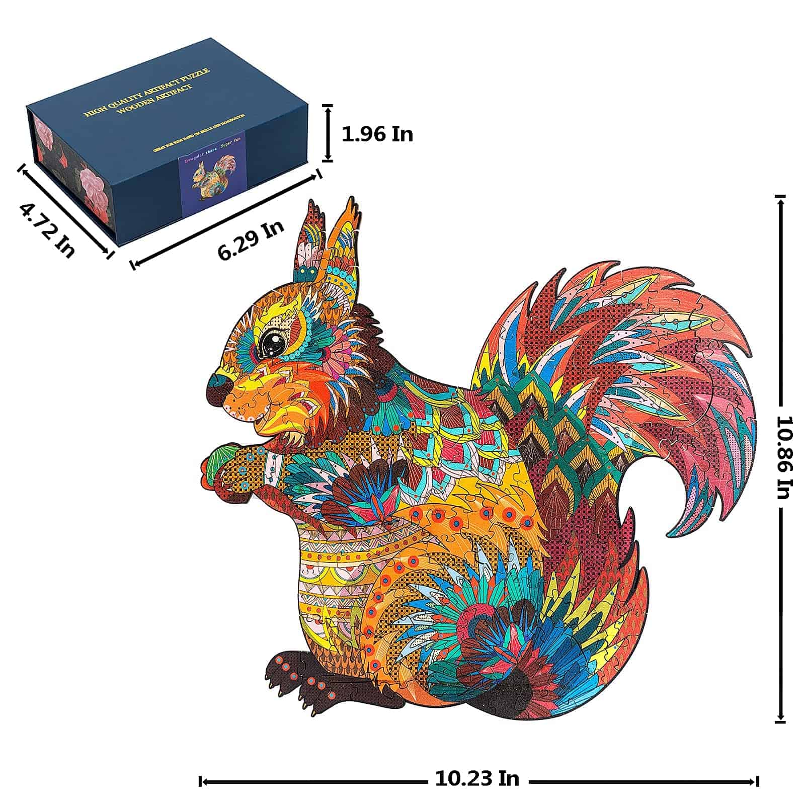 Rompecabezas de madera original - Ardilla única, 200 - Imagen 8