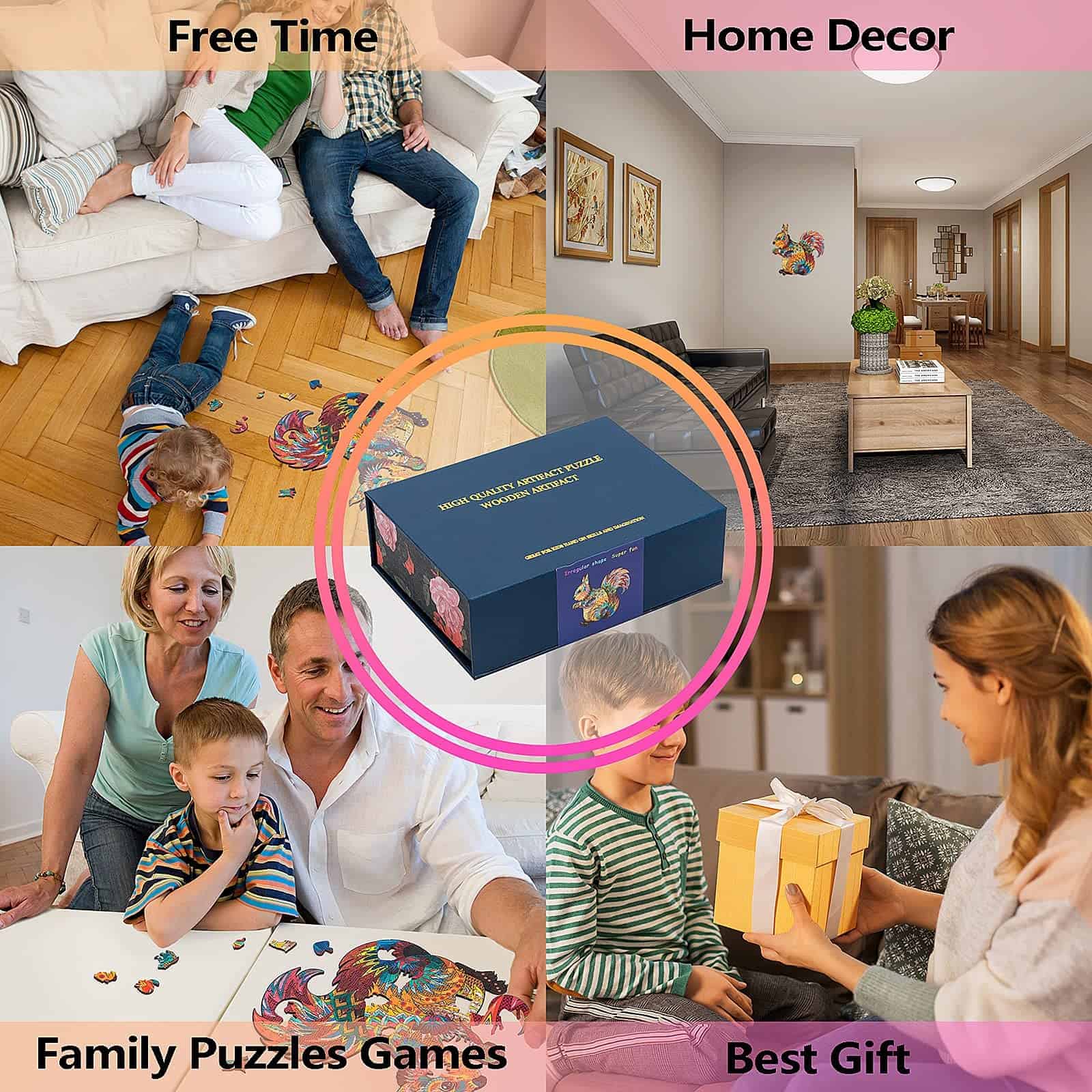 Rompecabezas de madera original - Ardilla única, 200 - Imagen 7