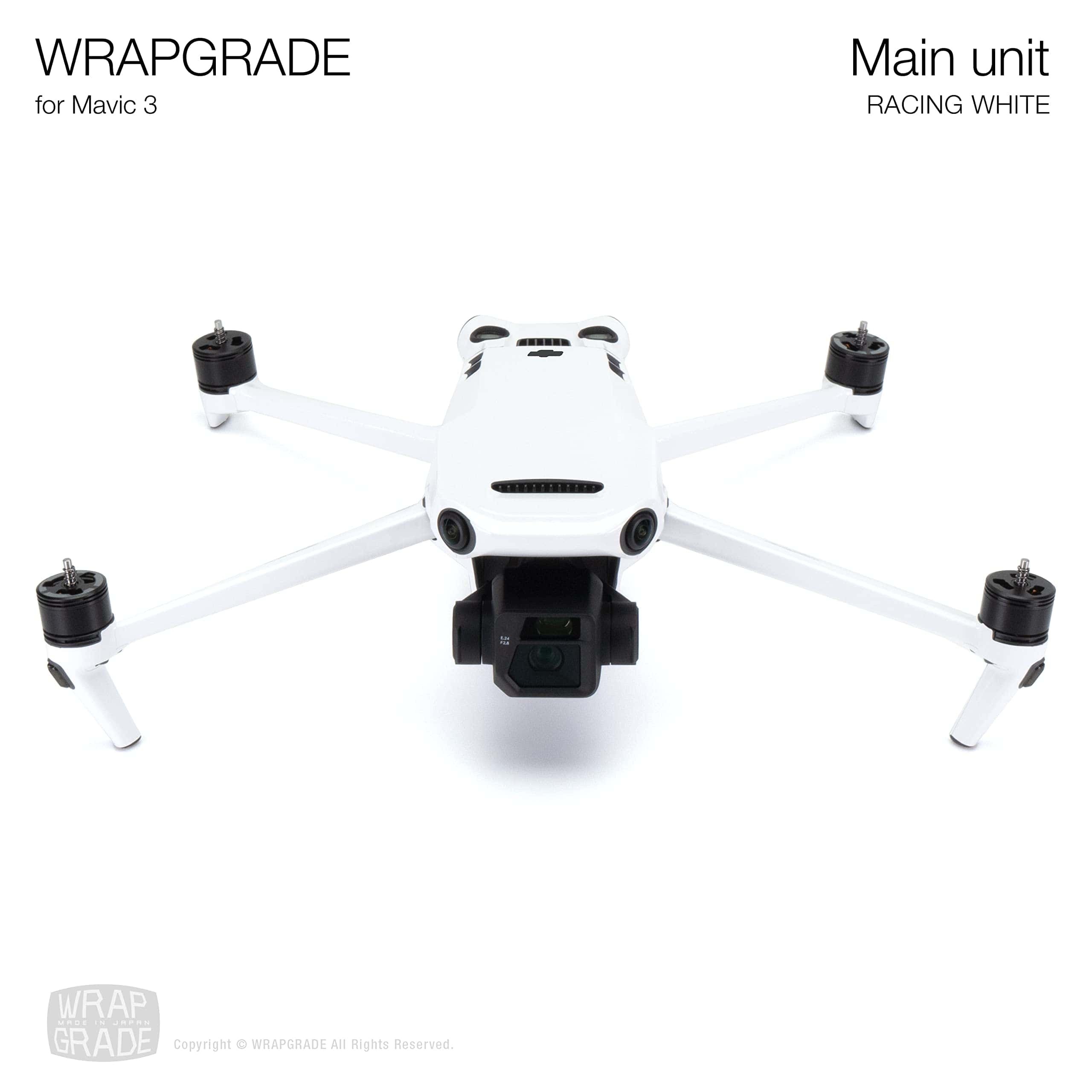 Calcomanías completas WRAPGRADE para DJI Mavic -Blanco de Ca - Imagen 3