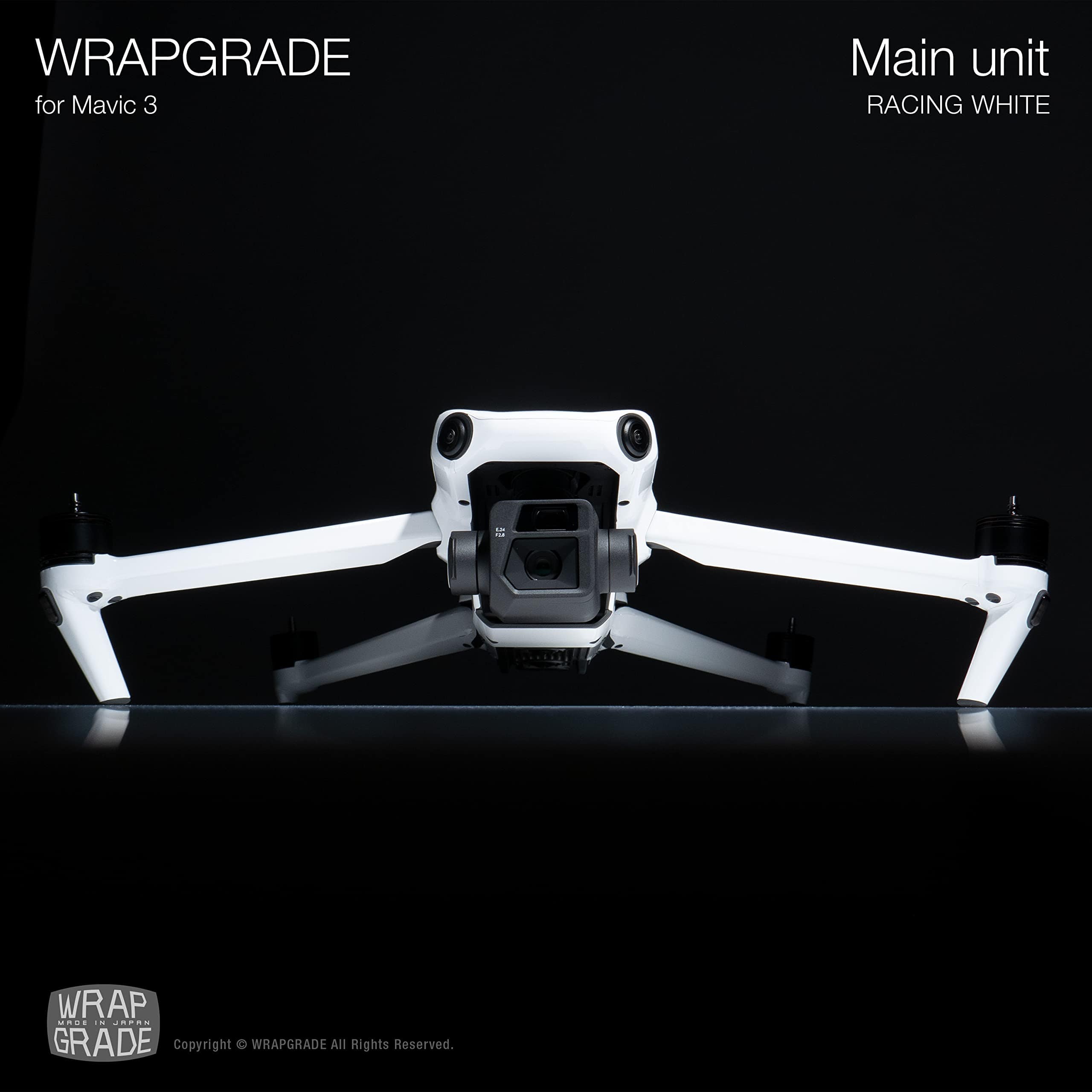 Calcomanías completas WRAPGRADE para DJI Mavic -Blanco de Ca - Imagen 7
