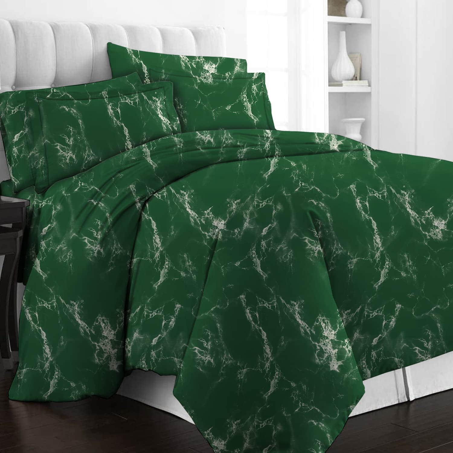 Juego de funda de edredón Pizuna Pure 100% algodón Queen,