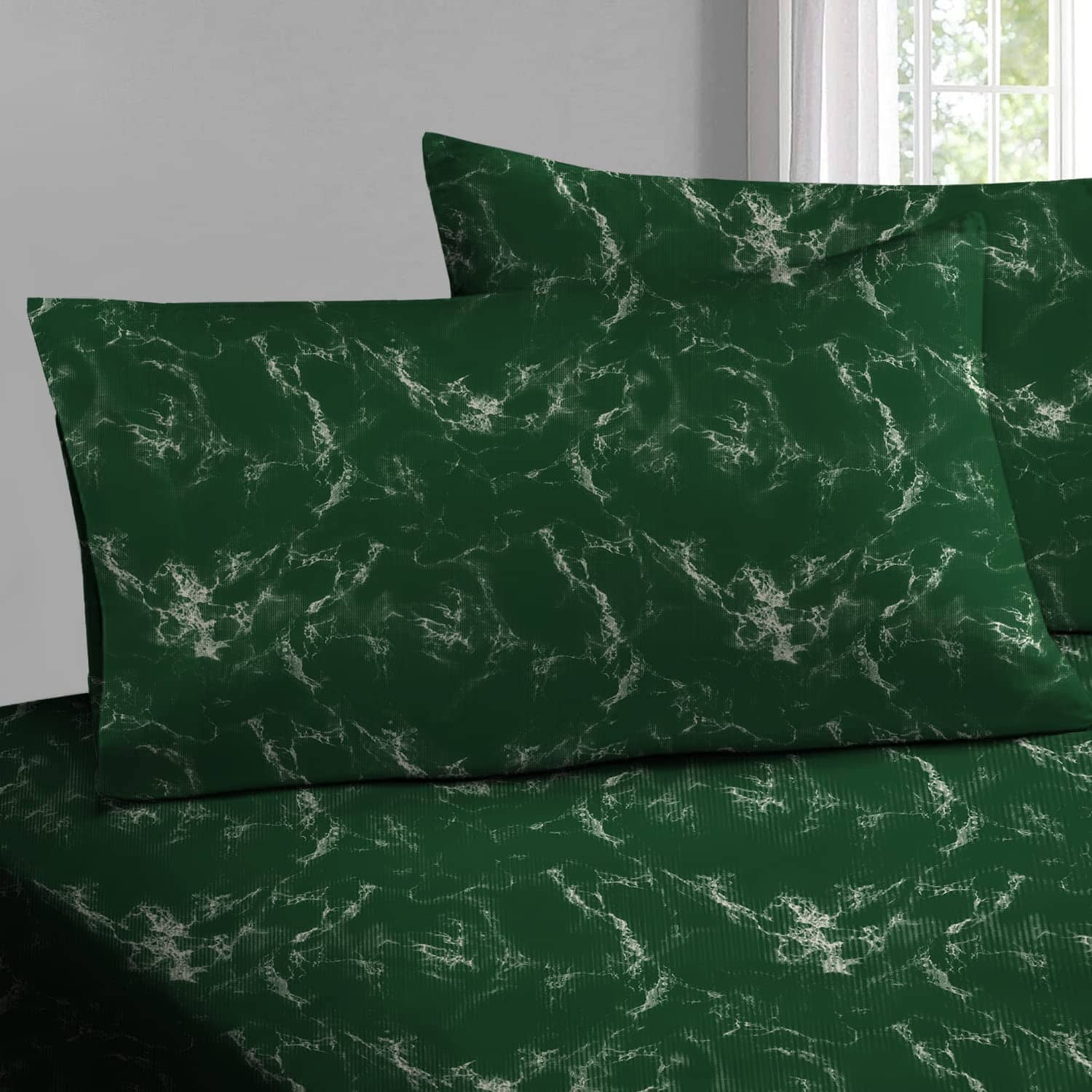 Sábana Plana de Algodón Puro Pizuna para Tamaño Completo