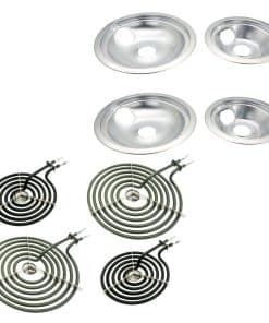 Siwdoy WB31T10010 WB31T10011 Chrome Drip Pans and WB30M1