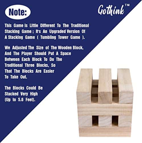 Juego de Torre Gigante GOTHINK, Super Grande 51 Piezas - Imagen 9