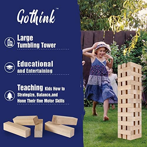 Juego de Torre Gigante GOTHINK, Super Grande 51 Piezas - Imagen 10
